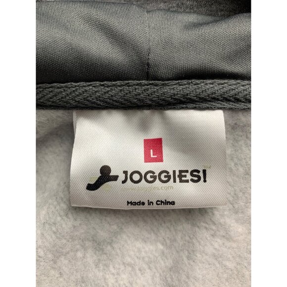 Joggies Mens Gray Hooded Full-Body Jumpsuit Pockets & Zip Front Closure Large - Picture 5 of 9